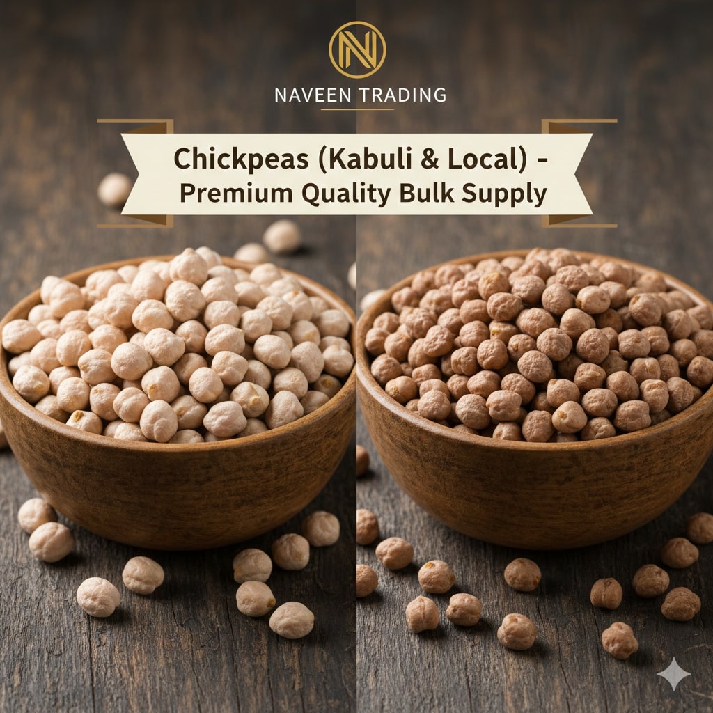 Chickpeas (Kabuli & Local) – Premium Quality Bulk Supply
